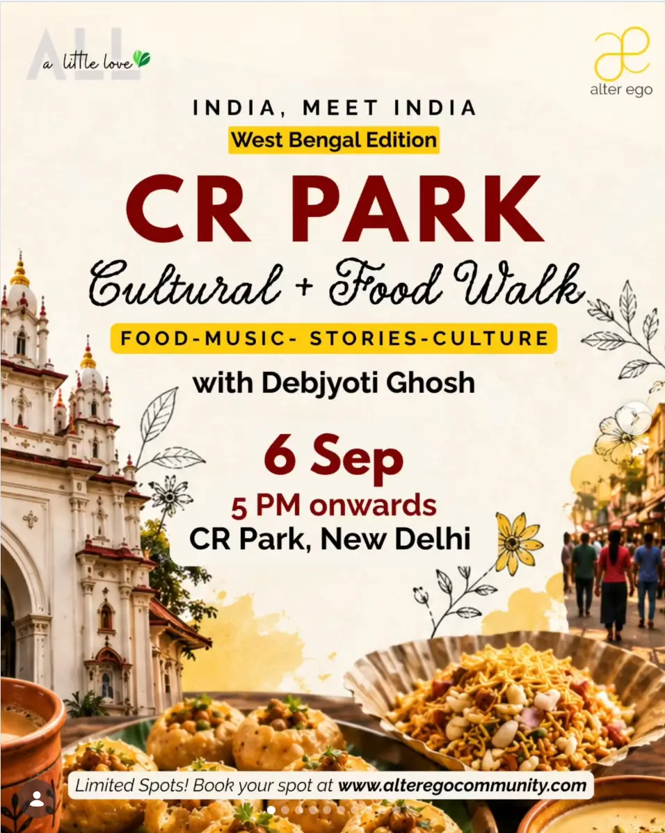 CR Park Cultural & Food Walk – West Bengal Edition